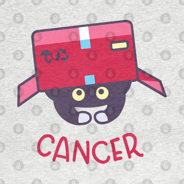 Funny Cancer Cat Horoscope Tshirt - Astrology and Zodiac Gift Ideas! by BansheeApps
